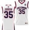 Samson Johnson Jersey #35 UConn Huskies NIL College Basketball Lightweight White 4 Samson Johnson Jersey #35 UConn Huskies NIL College Basketball Lightweight White