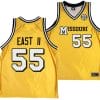 Sean East II Jersey #55 Missouri Tigers Alternate Basketball Throwback Legacy uniform Gold 4 Sean East II Jersey #55 Missouri Tigers Alternate Basketball Throwback Legacy uniform Gold