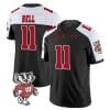 Skyler Bell Jersey #11 Wisconsin Badgers Vapor Limited College Football Black Alternate