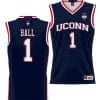 Solomon Ball Jersey #1 UConn Huskies NIL College Basketball Lightweight Navy 4 Solomon Ball Jersey #1 UConn Huskies NIL College Basketball Lightweight Navy