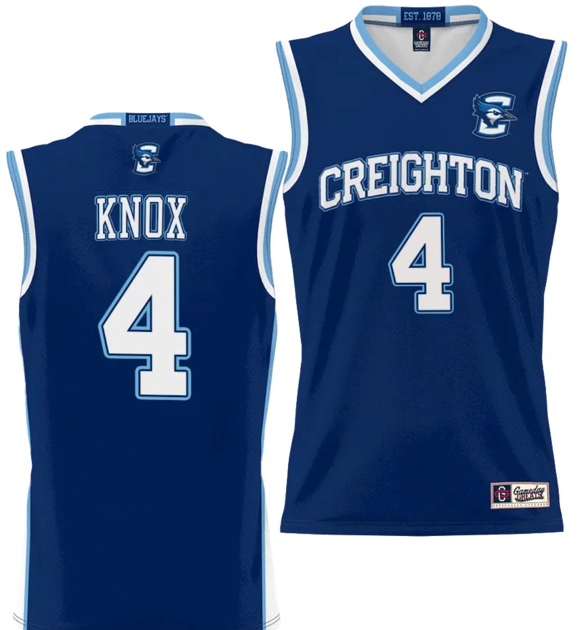 Sterling Knox Jersey #4 Creighton Bluejays College NIL Basketball Lightweight Blue 1 Sterling Knox Jersey #4 Creighton Bluejays College NIL Basketball Lightweight Blue
