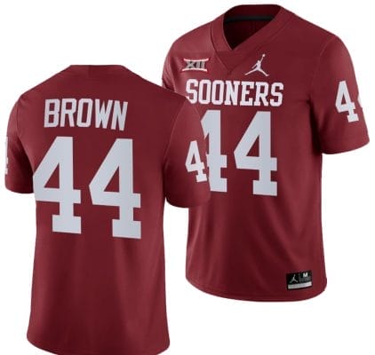 Sammy Brown Jersey #44 Oklahoma Sooners 2024 College Football Maroon 10 Sammy Brown Jersey #44 Oklahoma Sooners 2024 College Football Maroon