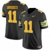Trikweze Bridges Jersey #11 Oregon Ducks ‘Mighty Oregon’ 1984 Throwback Football Uniforms Black 4 Trikweze Bridges Jersey #11 Oregon Ducks ‘Mighty Oregon’ 1984 Throwback Football Uniforms Black