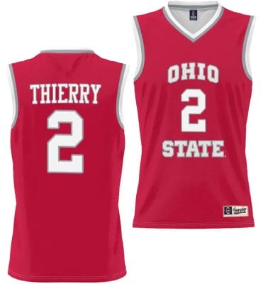 Taylor Thierry Jersey #2 Ohio State Buckeyes College Basketball Lightweight Scarlet 8 Taylor Thierry Jersey #2 Ohio State Buckeyes College Basketball Lightweight Scarlet