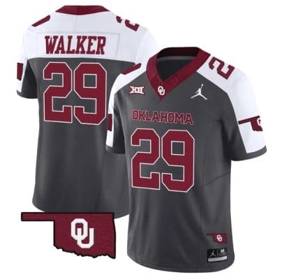 Tawee Walker Jersey #29 Oklahoma Sooners Vapor Limited College Football Stitched Special Anthracite