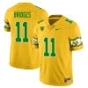 Trikweze Bridges Jersey #11 Oregon Ducks ‘Mighty Oregon’ Throwback College Football Uniforms Yellow