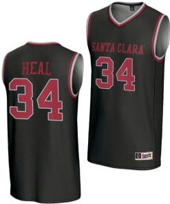 Tess Heal Jersey #34 Santa Clara Broncos Basketball NIL Lightweight Black