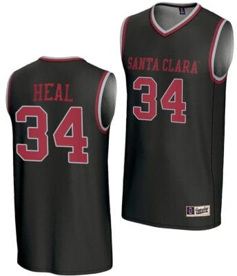 Tess Heal Jersey #34 Santa Clara Broncos Basketball NIL Lightweight Black