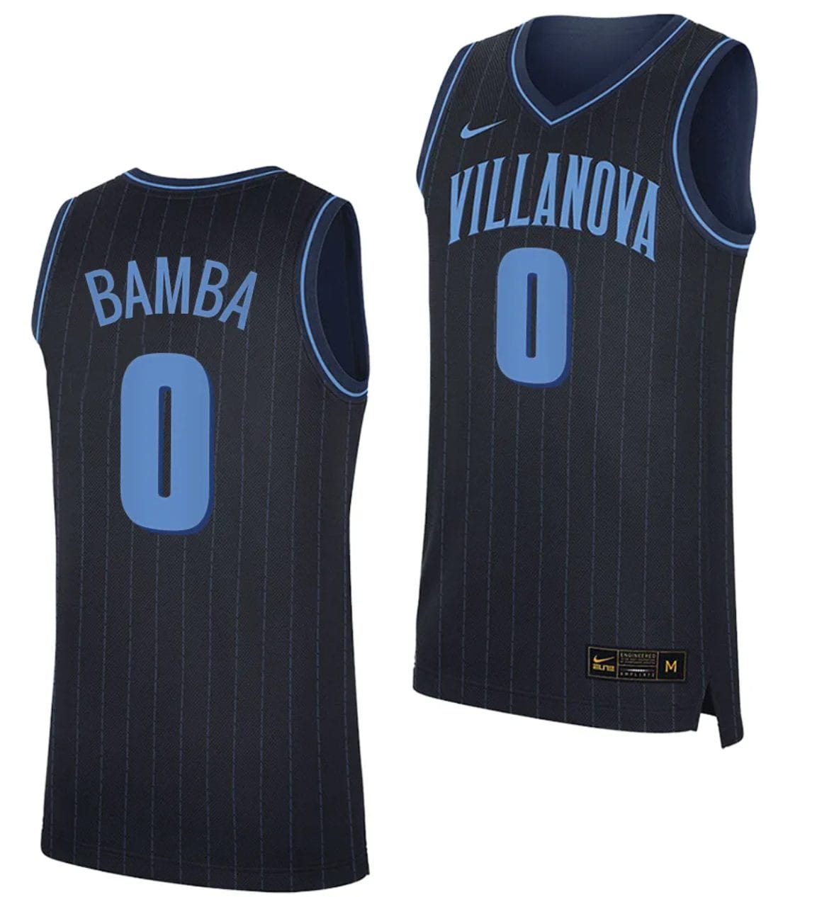 TJ Bamba Jersey #0 Villanova Wildcats Replica College Basketball 2023-24 Navy 1 TJ Bamba Jersey #0 Villanova Wildcats Replica College Basketball 2023-24 Navy