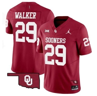 Tawee Walker Jersey #29 Oklahoma Sooners Vapor Limited College Football Stitched Red