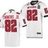 Terrell Timmons Jr Jersey #82 NC State Wolfpack 2023 Pop-Tarts Bowl Football White