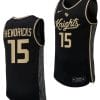 Tyler Hendricks Jersey #15 UCF Knights Replica College Basketball Uniform Black 4 Tyler Hendricks Jersey #15 UCF Knights Replica College Basketball Uniform Black