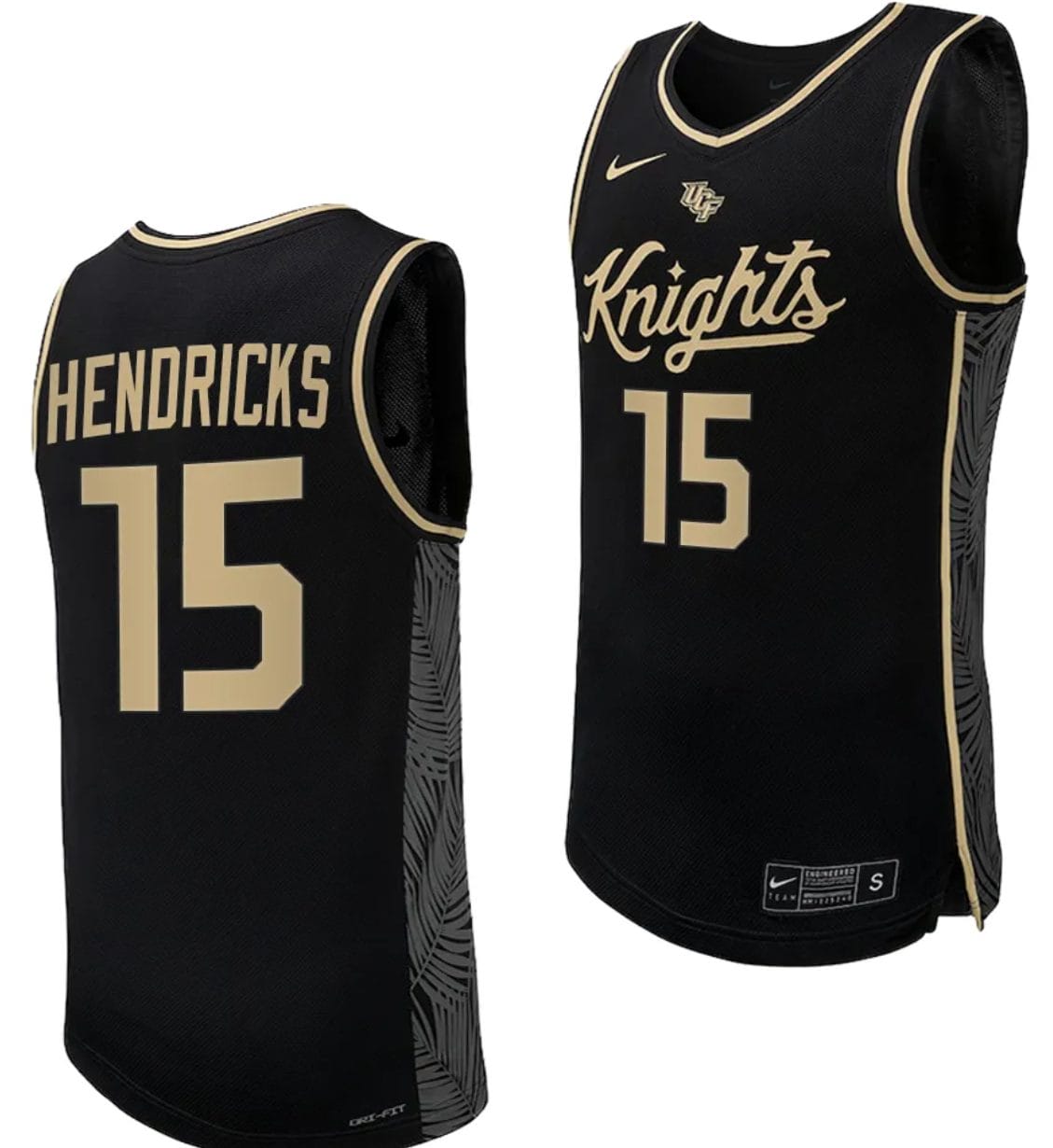 Tyler Hendricks Jersey #15 UCF Knights Replica College Basketball Uniform Black 1 Tyler Hendricks Jersey #15 UCF Knights Replica College Basketball Uniform Black