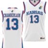 Wilt Chamberlain Jersey #13 Kansas Jayhawks NIL College Basketball Lightweight White
