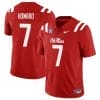 Walker Howard Jersey #7 Ole Miss Rebels Football All Stitched Red 7 Walker Howard Jersey #7 Ole Miss Rebels Football All Stitched Red