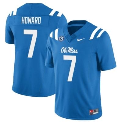 Walker Howard Jersey #7 Ole Miss Rebels Football All Stitched Blue 10 Walker Howard Jersey #7 Ole Miss Rebels Football All Stitched Blue