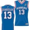 Wilt Chamberlain Jersey #13 Kansas Jayhawks NIL College Basketball Lightweight Royal