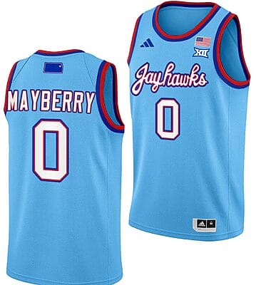 Wyvette Mayberry Jersey #0 Kansas Jayhawks Basketball DRIP Alternate 2023-24 Baby Blue 8 Wyvette Mayberry Jersey #0 Kansas Jayhawks Basketball DRIP Alternate 2023-24 Baby Blue