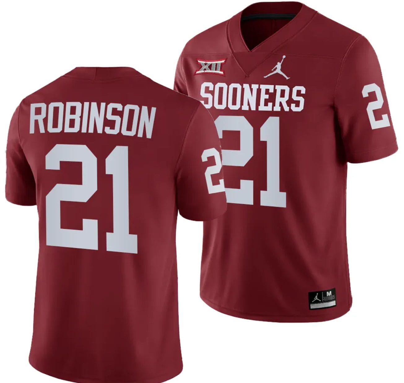 Xavier Robinson Jersey #21 Oklahoma Sooners 2024 College Football Crimson 1 Xavier Robinson Jersey #21 Oklahoma Sooners 2024 College Football Crimson
