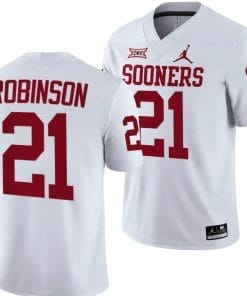 Xavier Robinson Jersey #21 Oklahoma Sooners 2024 College Football White