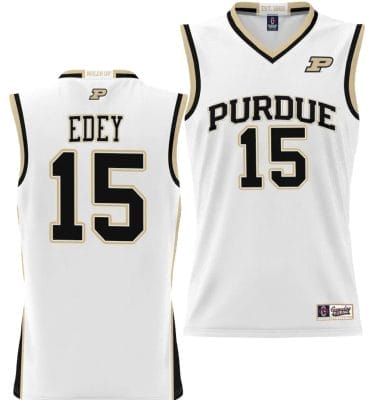 Zach Edey Jersey #15 Purdue Boilermakers NIL College Basketball Lightweight White
