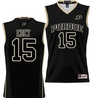 Zach Edey Jersey #15 Purdue Boilermakers NIL College Basketball Lightweight Black