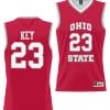 Zed Key Jersey #23 Ohio State Buckeyes College Basketball Lightweight Scarlet