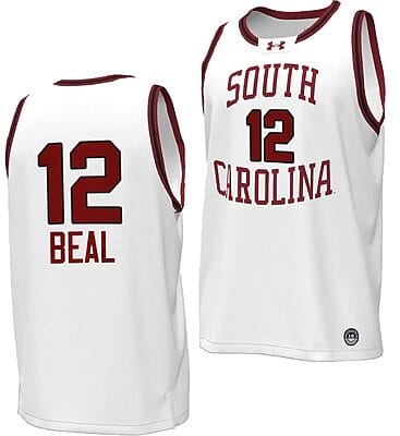 Brea Beal Jersey #12 South Carolina Gamecocks Basketball Throwback Replica White