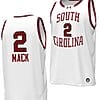BJ Mack Jersey #2 South Carolina Gamecocks Basketball Throwback Replica White