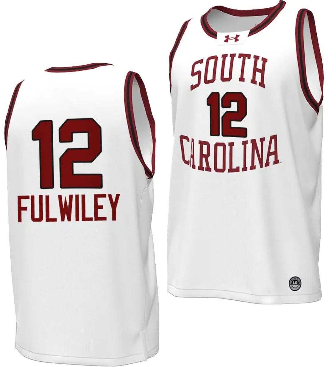MiLaysia Fulwiley Jersey #12 South Carolina Gamecocks Basketball Throwback Replica White 1 MiLaysia Fulwiley Jersey #12 South Carolina Gamecocks Basketball Throwback Replica White
