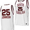 Raven Johnson Jersey #25 South Carolina Gamecocks Basketball Throwback Replica White 4 Raven Johnson Jersey #25 South Carolina Gamecocks Basketball Throwback Replica White