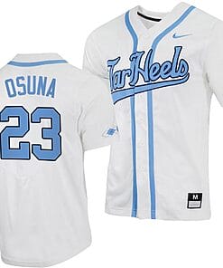 Alberto Osuna Jersey #23 North Carolina Tar Heels Baseball White Full-Button