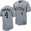 Brendan Summerhill Jersey #4 Arizona Wildcats Replica Baseball Full-Button Gray 2 Brendan Summerhill Jersey #4 Arizona Wildcats Replica Baseball Full-Button Gray
