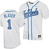 Bryce Blaser Jersey #1 North Carolina Tar Heels Baseball White Full-Button 3 Bryce Blaser Jersey #1 North Carolina Tar Heels Baseball White Full-Button