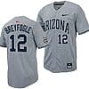 Easton Breyfogle Jersey #12 Arizona Wildcats Replica Baseball Full-Button Gray