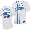 Hunter Stokely Jersey #45 North Carolina Tar Heels Baseball White Full-Button