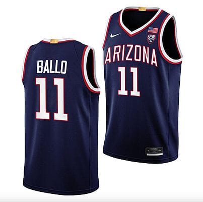 Oumar Ballo Jersey #11 Arizona Wildcats College Basketball Navy 8 Oumar Ballo Jersey #11 Arizona Wildcats College Basketball Navy