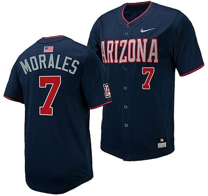 Richie Morales Jersey #7 Arizona Wildcats Replica Baseball Full-Button Navy 6 Richie Morales Jersey #7 Arizona Wildcats Replica Baseball Full-Button Navy