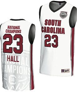 Bree Hall Jersey #23 South Carolina Gamecocks 2024 NCAA Basketball National Champions White