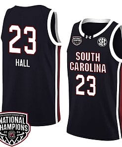 Bree Hall Jersey #23 South Carolina Gamecocks 2024 NCAA Basketball National Champions Black