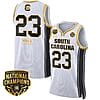 Bree Hall Jersey #23 South Carolina Gamecocks Basketball 2024 National Champions All Stitched White Gold