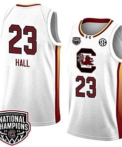 Bree Hall Jersey #23 South Carolina Gamecocks 2024 NCAA Basketball National Champions White Yellow