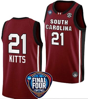 Chloe Kitts Jersey #21 South Carolina Gamecocks Basketball 2024 NCAA March Madness Final Four Garnet 8 Chloe Kitts Jersey #21 South Carolina Gamecocks Basketball 2024 NCAA March Madness Final Four Garnet