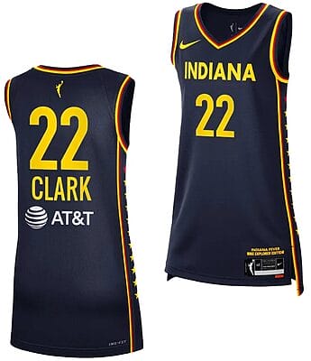 Caitlin Clark Indiana Fever Jersey #22 Basketball 2024 WNBA Draft Explorer Edition Navy