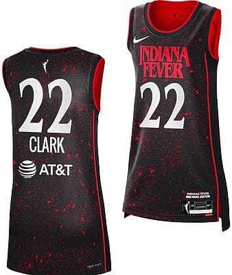 Caitlin Clark Indiana Fever Jersey #22 Indiana Fever Basketball 2024 WNBA Draft Rebel Edition Black