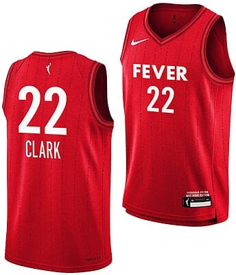 Caitlin Clark Indiana Fever Jersey #22 Basketball 2024 WNBA Draft Rebel Edition Stitched Red