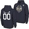 Custom UConn Huskies Hoodie Name And Number 2024 NCAA Basketball National Champions Pullover Locker Room Navy