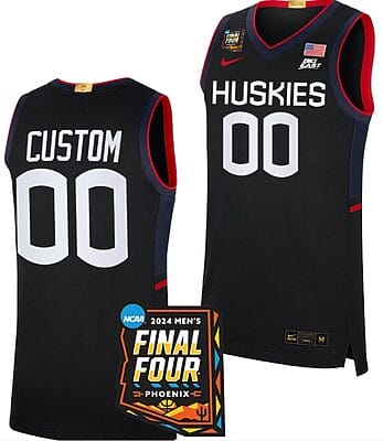 Custom UConn Huskies Jersey Name and Number 2024 NCAA March Madness Final Four Basketball Navy 8 Custom UConn Huskies Jersey Name and Number 2024 NCAA March Madness Final Four Basketball Navy