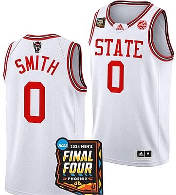 DJ Horne Jersey #0 NC State Wolfpack 2024 NCAA March Madness Final Four Basketball White 8 DJ Horne Jersey #0 NC State Wolfpack 2024 NCAA March Madness Final Four Basketball White