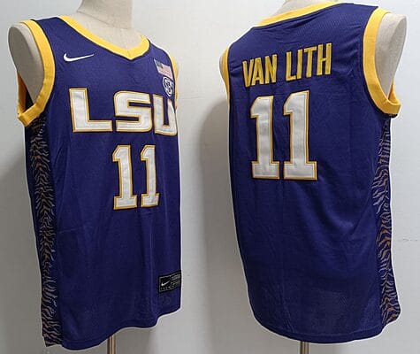 Hailey Van Lith Jersey #11 Lsu Tigers College Basketball Stitched Purple